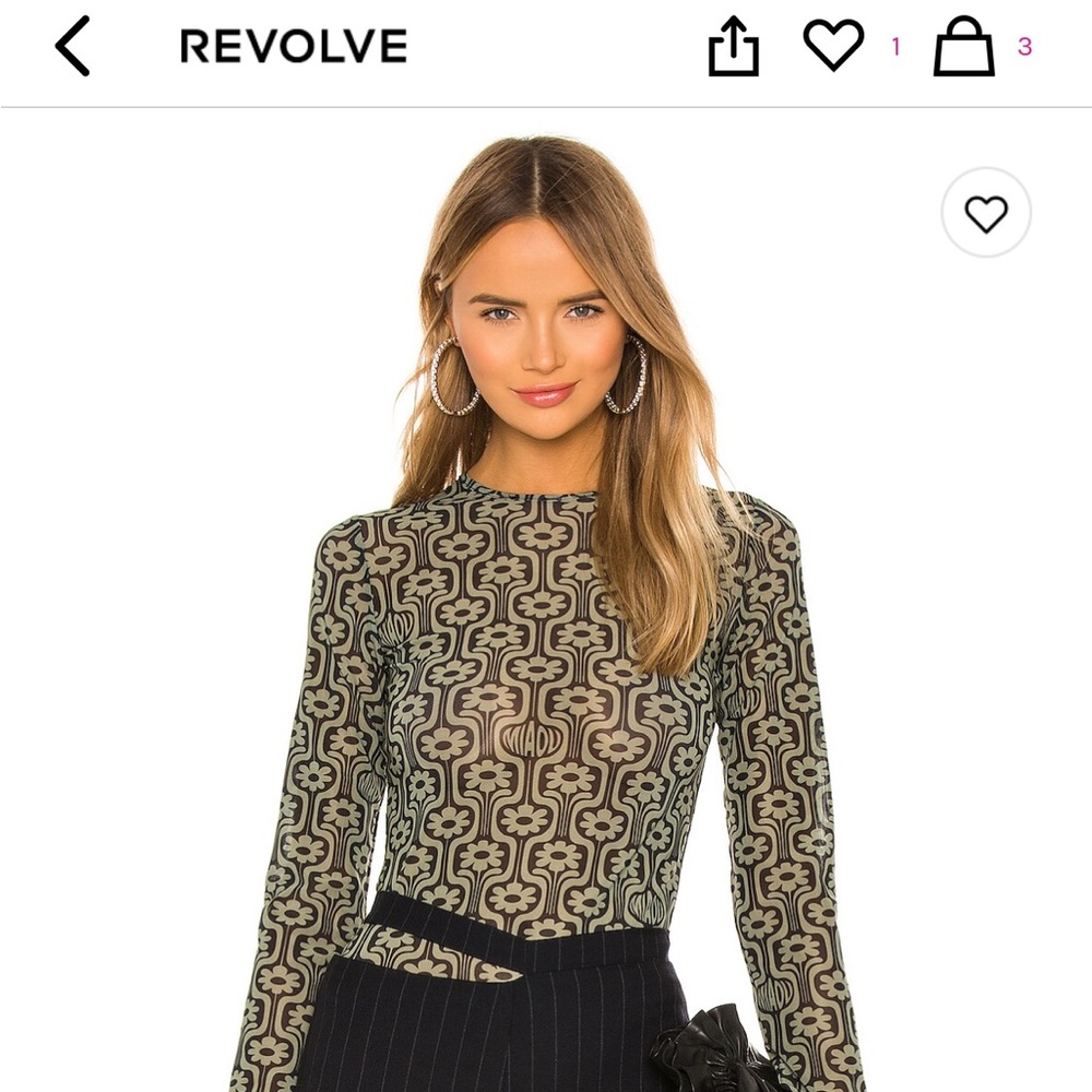 Mesh Long Sleeve Top